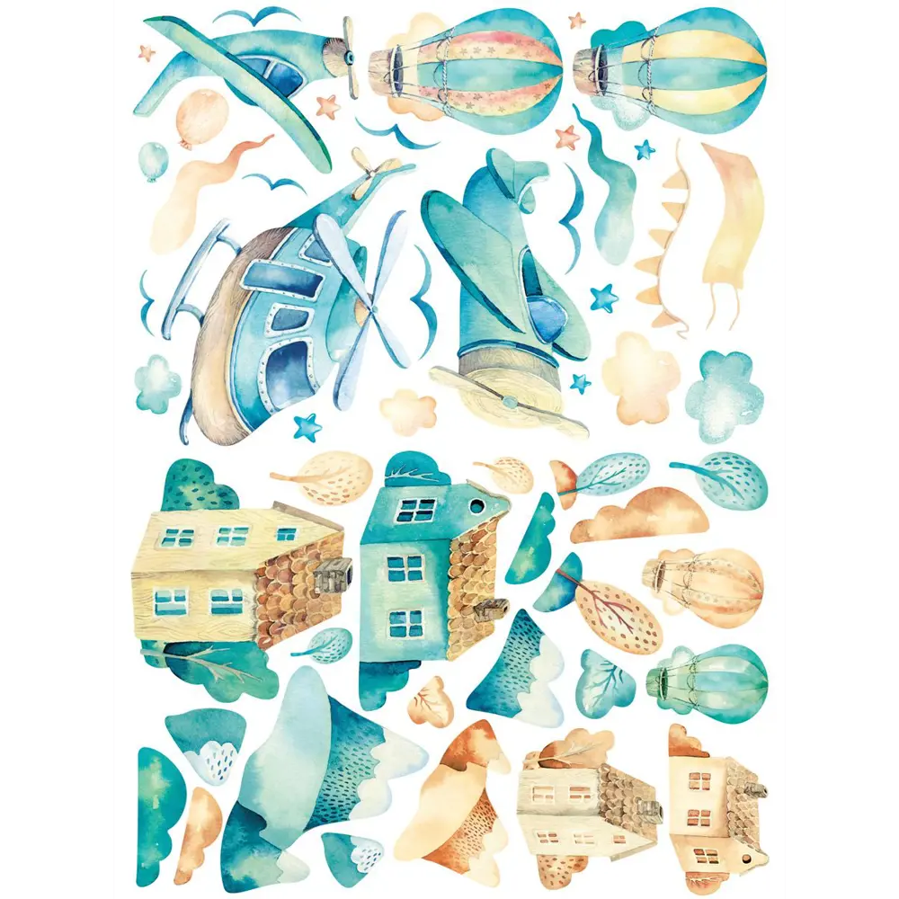 Фото Наклейка "Воздушный парад" 50x70 см, 2 шт.