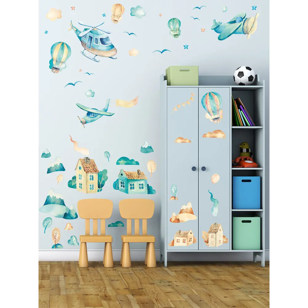 Фото 2 Наклейка "Воздушный парад" 50x70 см, 2 шт.