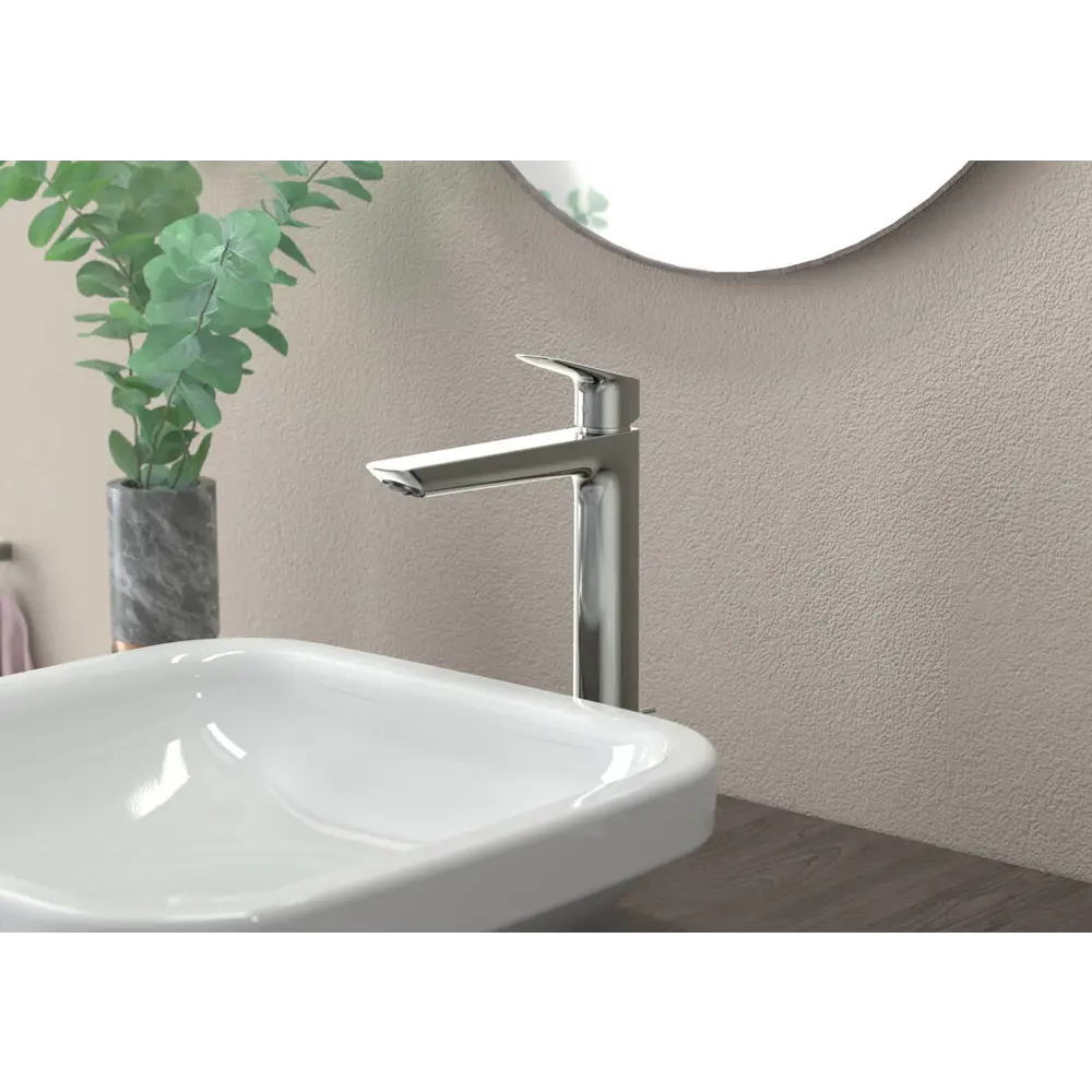 Фото 3 Смеситель для раковины Hansgrohe Logis Fine 240 71257000 однорычажный цвет хром Фото 3 Смеситель для раковины Hansgrohe Logis Fine 240 71257000 однорычажный цвет хром