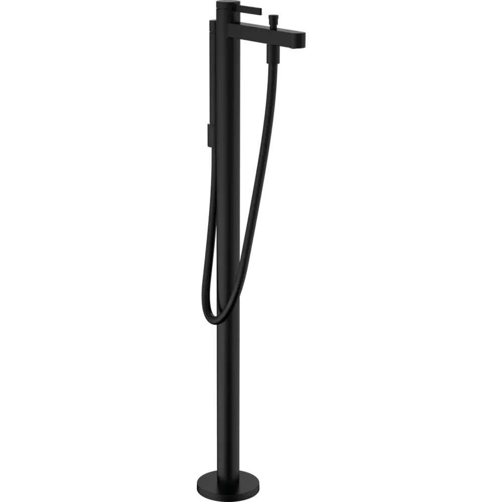 Фото Смеситель для ванны напольный Hansgrohe Finoris 76445670 однорычажный цвет черный матовый Фото Смеситель для ванны напольный Hansgrohe Finoris 76445670 однорычажный цвет черный матовый