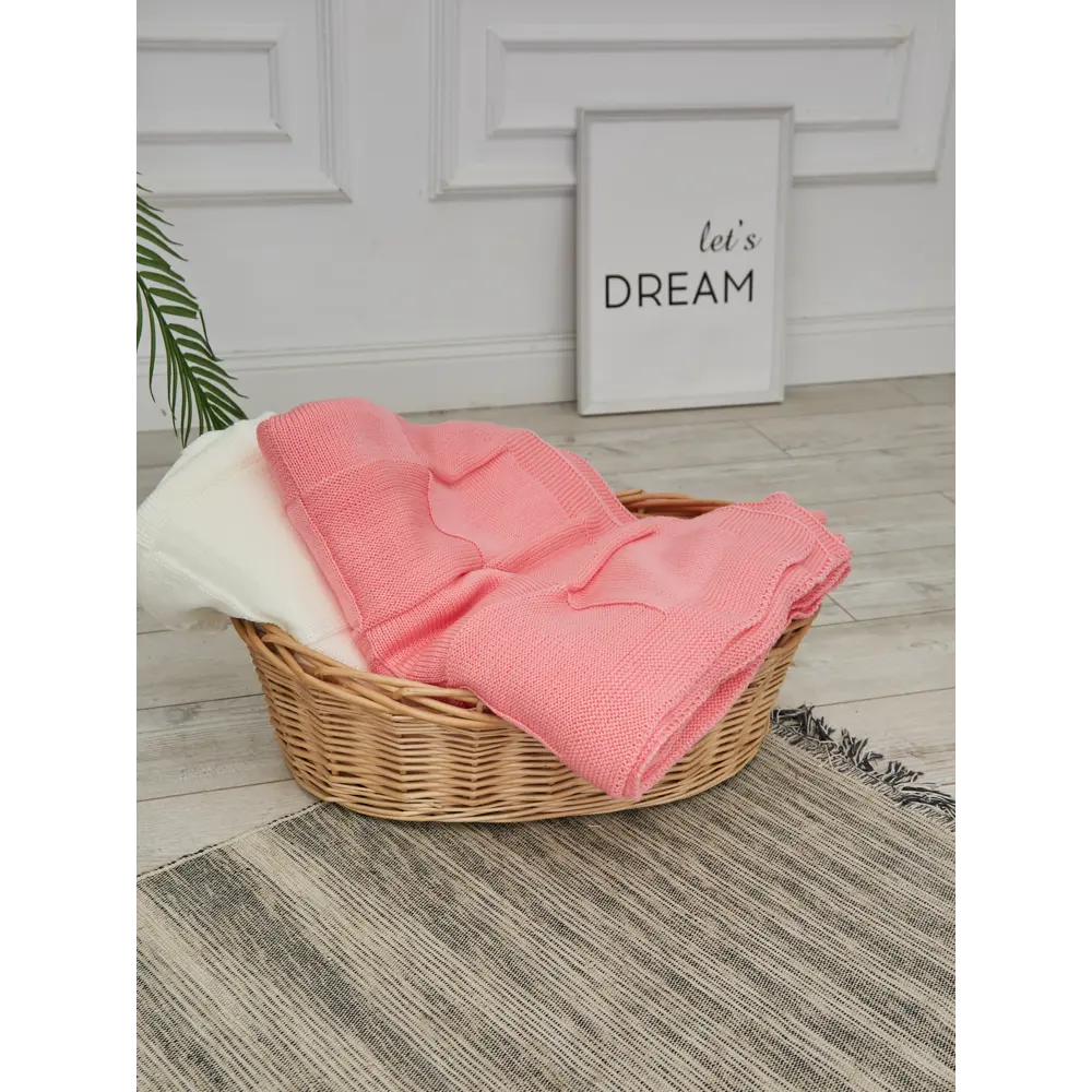 Фото 3 Плед Almaforhome КвадратыПок/розкор, 215x140 см, трикотаж, цвет коралл Фото 3 Плед Almaforhome КвадратыПок/розкор, 215x140 см, трикотаж, цвет коралл
