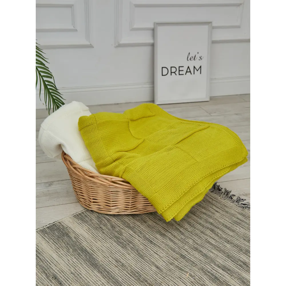 Фото 3 Плед Almaforhome КвадратыПок/желзел, 215x140 см, трикотаж, цвет зеленый флуоресцентный Фото 3 Плед Almaforhome КвадратыПок/желзел, 215x140 см, трикотаж, цвет зеленый флуоресцентный
