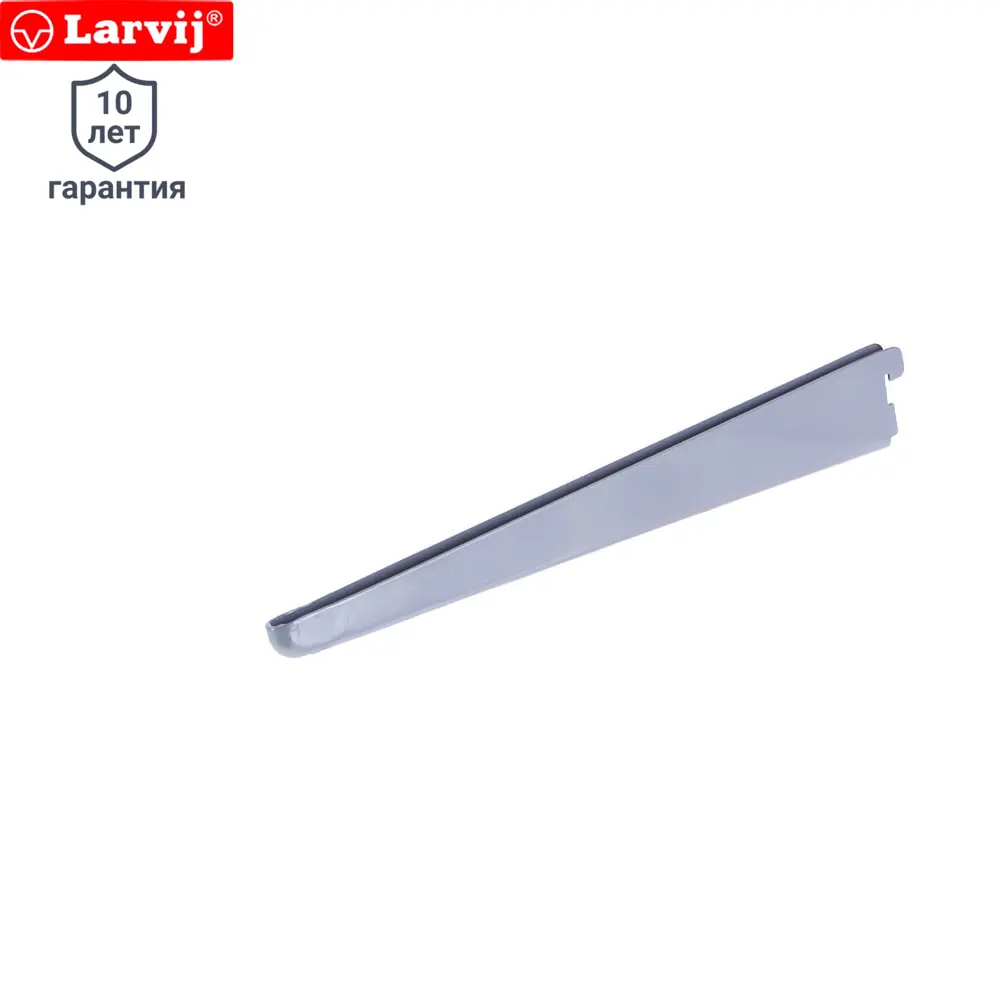 Фото Кронштейн прямой двухрядный Larvij 37 см нагрузка до 45 кг цвет серебристый Фото Кронштейн прямой двухрядный Larvij 37 см нагрузка до 45 кг цвет серебристый