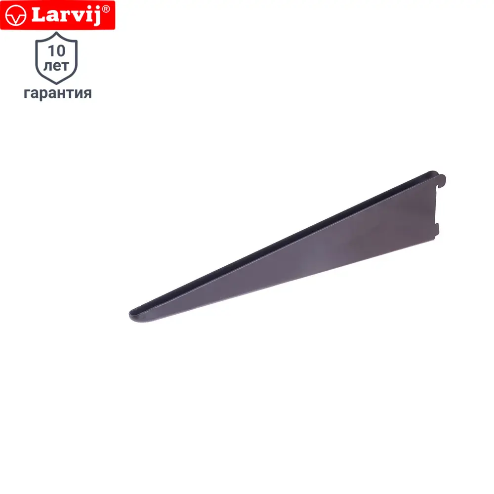 Фото Кронштейн прямой двухрядный Larvij 37 см нагрузка до 45 кг цвет коричневый Фото Кронштейн прямой двухрядный Larvij 37 см нагрузка до 45 кг цвет коричневый