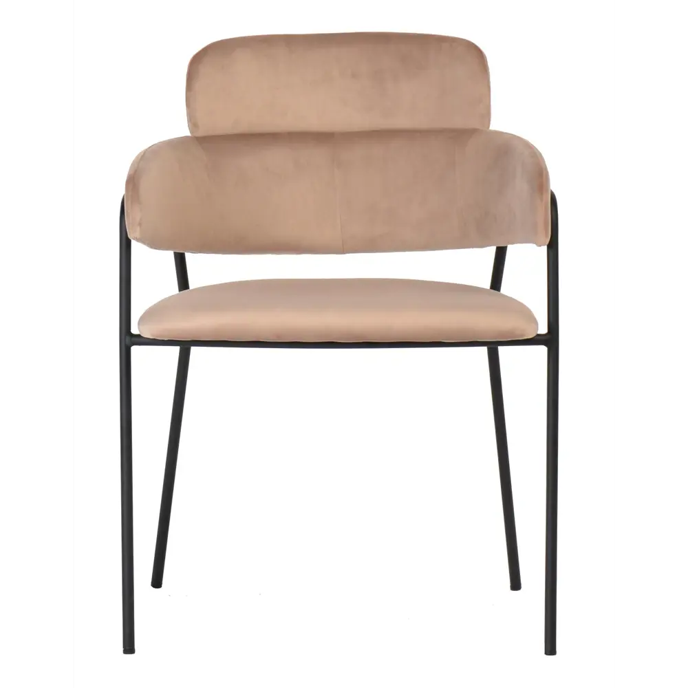 Фото Стул Bradex Napoli 52x80x56 см цвет латте с черными ножками