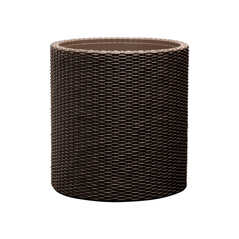 Фото Горшок для рассады Keter Cylinder Planter S ø28 h28.3 см v7 л пластик коричневый Фото Горшок для рассады Keter Cylinder Planter S ø28 h28.3 см v7 л пластик коричневый