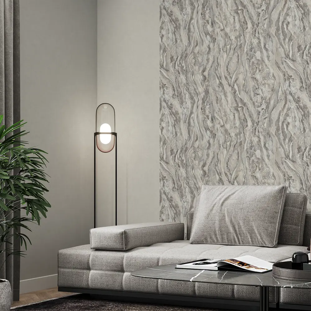 Фото 3 Обои флизелиновые Palitra Home Onyx серо-бежевые 1.06 м HC71793-42 Фото 3 Обои флизелиновые Palitra Home Onyx серо-бежевые 1.06 м HC71793-42