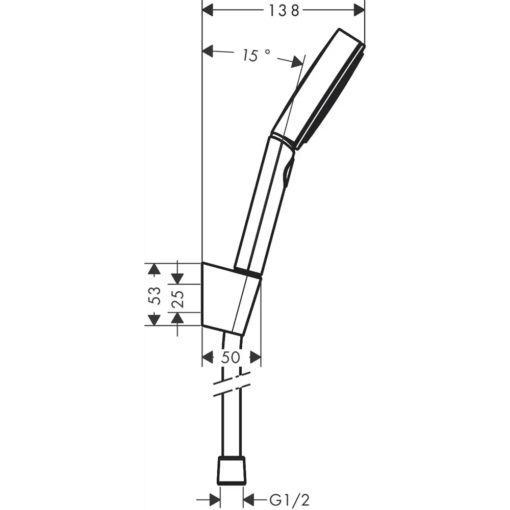 Фото 2 Душевая система Hansgrohe 105 3jet Relaxation 24302700, 13.8 см Матовый Белый Фото 2 Душевая система Hansgrohe 105 3jet Relaxation 24302700, 13.8 см Матовый Белый