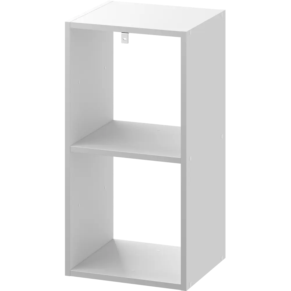 Фото 2 Стеллаж SPACEO KUB 2 секции, 36х70х31,7 см, цвет белый Фото 2 Стеллаж SPACEO KUB 2 секции, 36х70х31,7 см, цвет белый