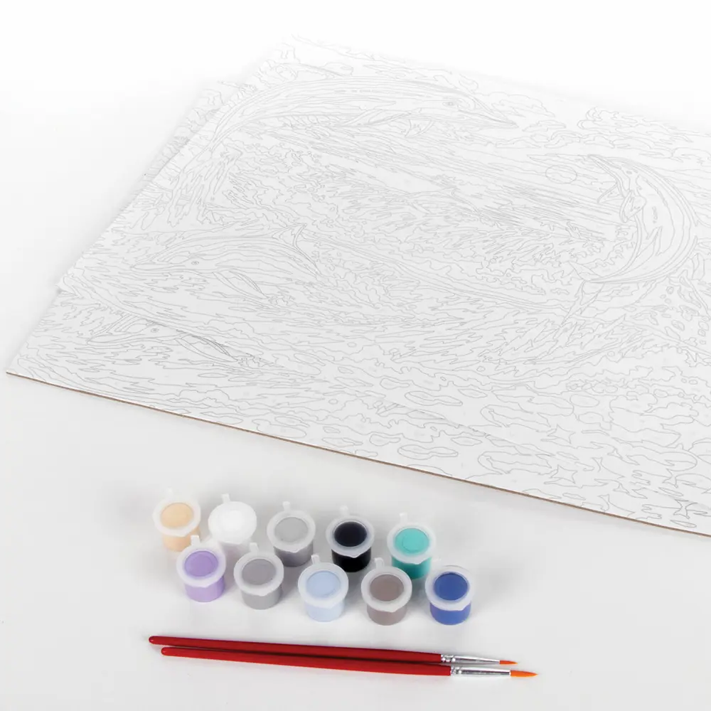 Фото 3 Картина по номерам А3 Остров сокровищ "Дельфины", акрил.краски, картон, 2 кисти, 663267 Фото 3 Картина по номерам А3 Остров сокровищ "Дельфины", акрил.краски, картон, 2 кисти, 663267