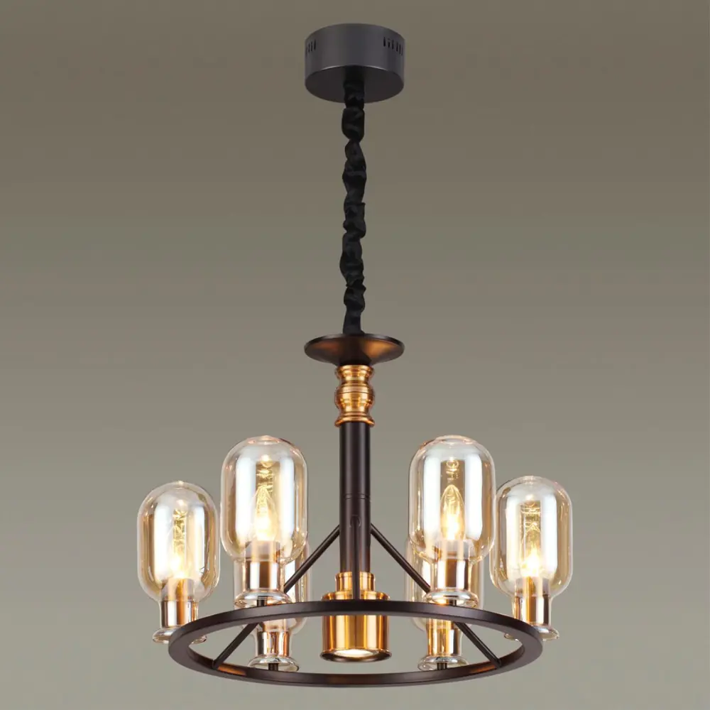 Фото 2 Люстра Odeon Light Grif 4700/6 E14 6x6x40 Вт, цвет черный Фото 2 Люстра Odeon Light Grif 4700/6 E14 6x6x40 Вт, цвет черный