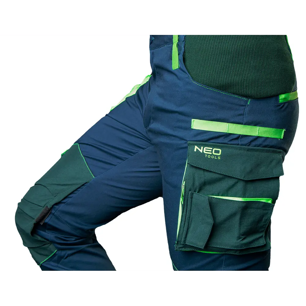 Фото 5 Брюки рабочие Neo Tools Premium темно-синие/зеленые размер XL рост 184-187 Фото 5 Брюки рабочие Neo Tools Premium темно-синие/зеленые размер XL рост 184-187