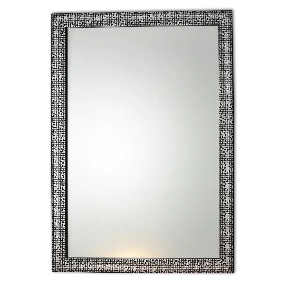 Фото Зеркало A+T Home Decor в раме Мозаика модерн 50 х 70 см, чёрный хром Фото Зеркало A+T Home Decor в раме Мозаика модерн 50 х 70 см, чёрный хром