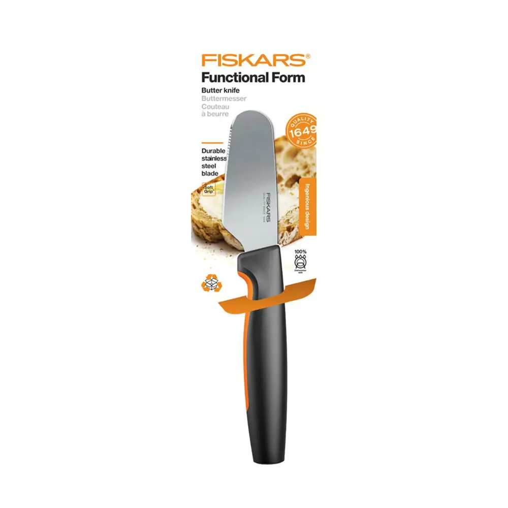 Фото Кухонный нож Fiskars 221341 7.8 см цвет черный Фото Кухонный нож Fiskars 221341 7.8 см цвет черный