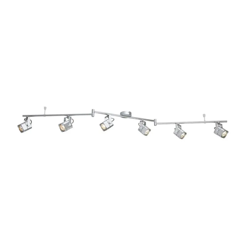 Фото Трековый светильник Arte Lamp A1314PL-6CC 300Вт GU10x6 Фото Трековый светильник Arte Lamp A1314PL-6CC 300Вт GU10x6