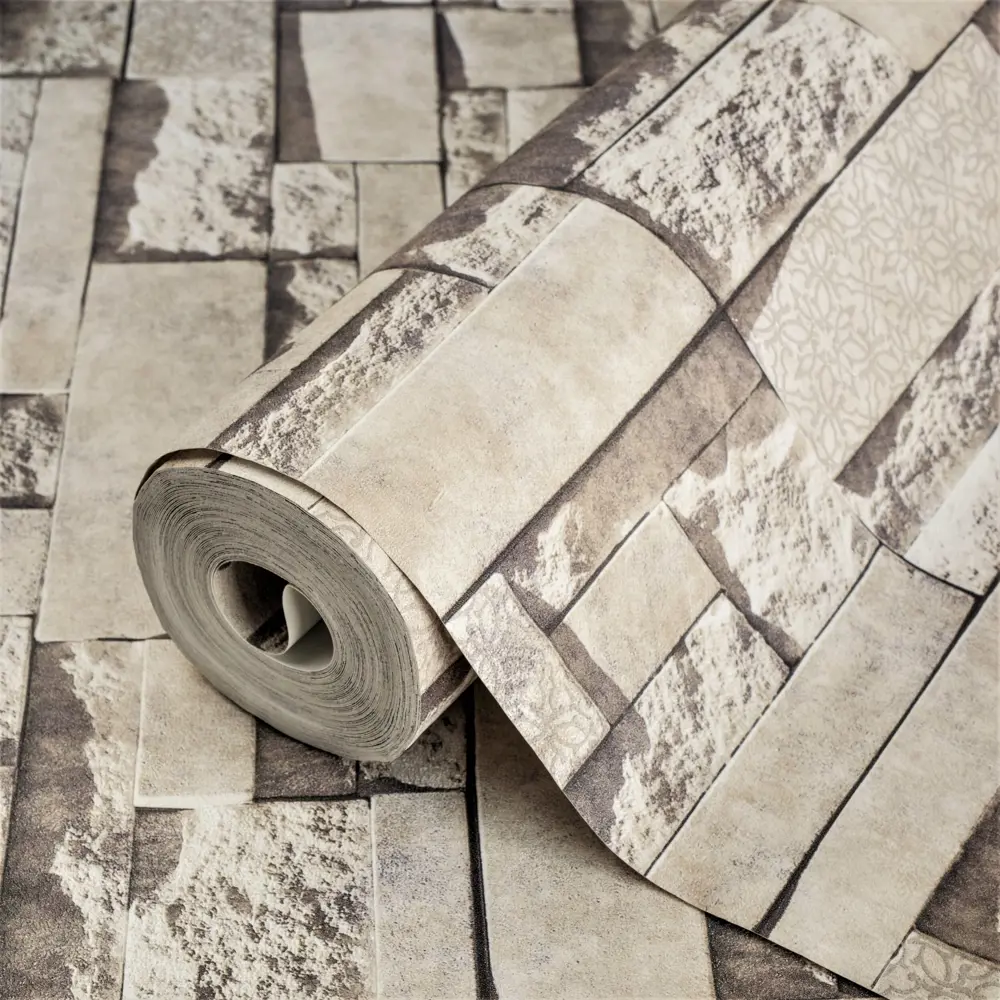 Фото 2 Обои виниловые Adawall Anka бежевые 1.06 м 1601-2 (1.06 X15.6м)