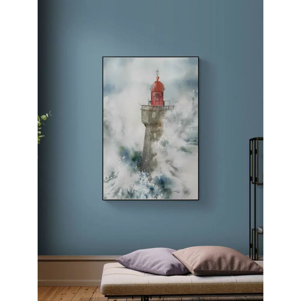 Фото 2 Постер ПростоПостер Маяк на береговом рифе 60x90 см в раме Фото 2 Постер ПростоПостер Маяк на береговом рифе 60x90 см в раме