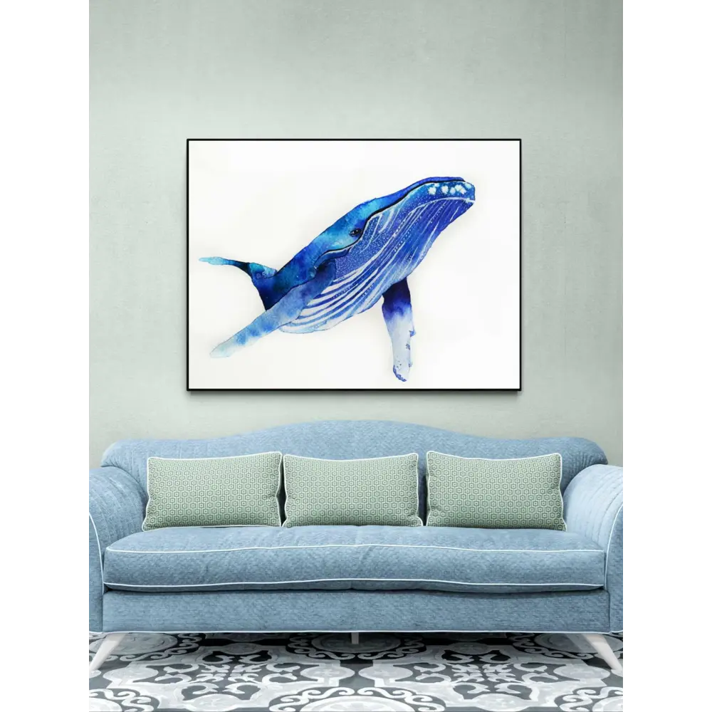 Фото Постер ПростоПостер Большой синий кит 60x90 см в подарочном тубусе без рамы Фото Постер ПростоПостер Большой синий кит 60x90 см в подарочном тубусе без рамы