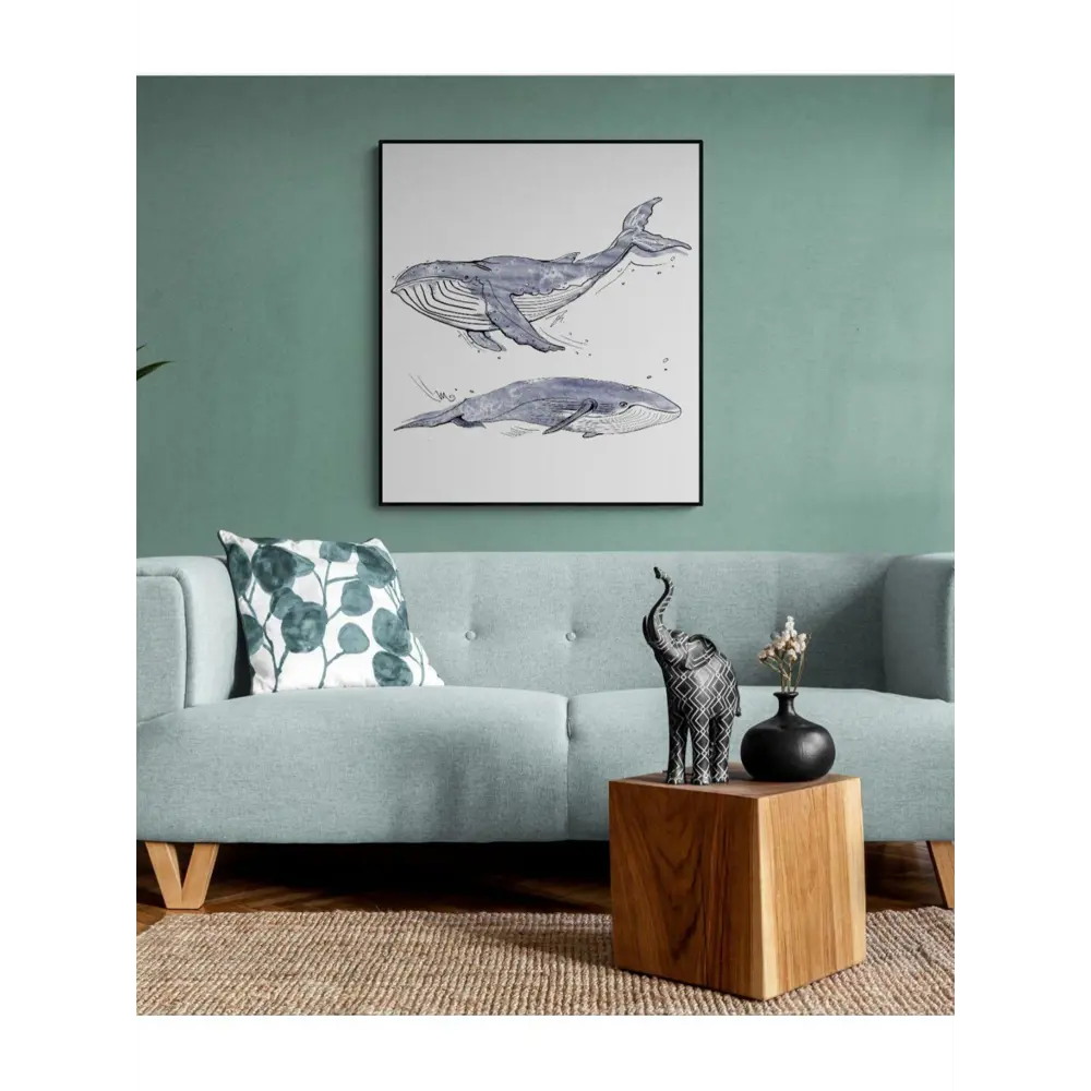 Фото 2 Постер ПростоПостер Усатый кит 40x50 см в раме Фото 2 Постер ПростоПостер Усатый кит 40x50 см в раме