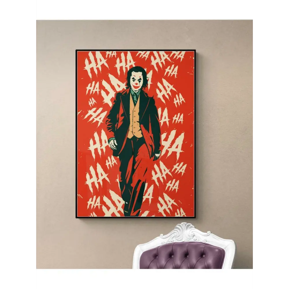 Фото Постер ПростоПостер Джокер - Коварная походка 90x120 см в подарочном тубусе без рамы из фильма