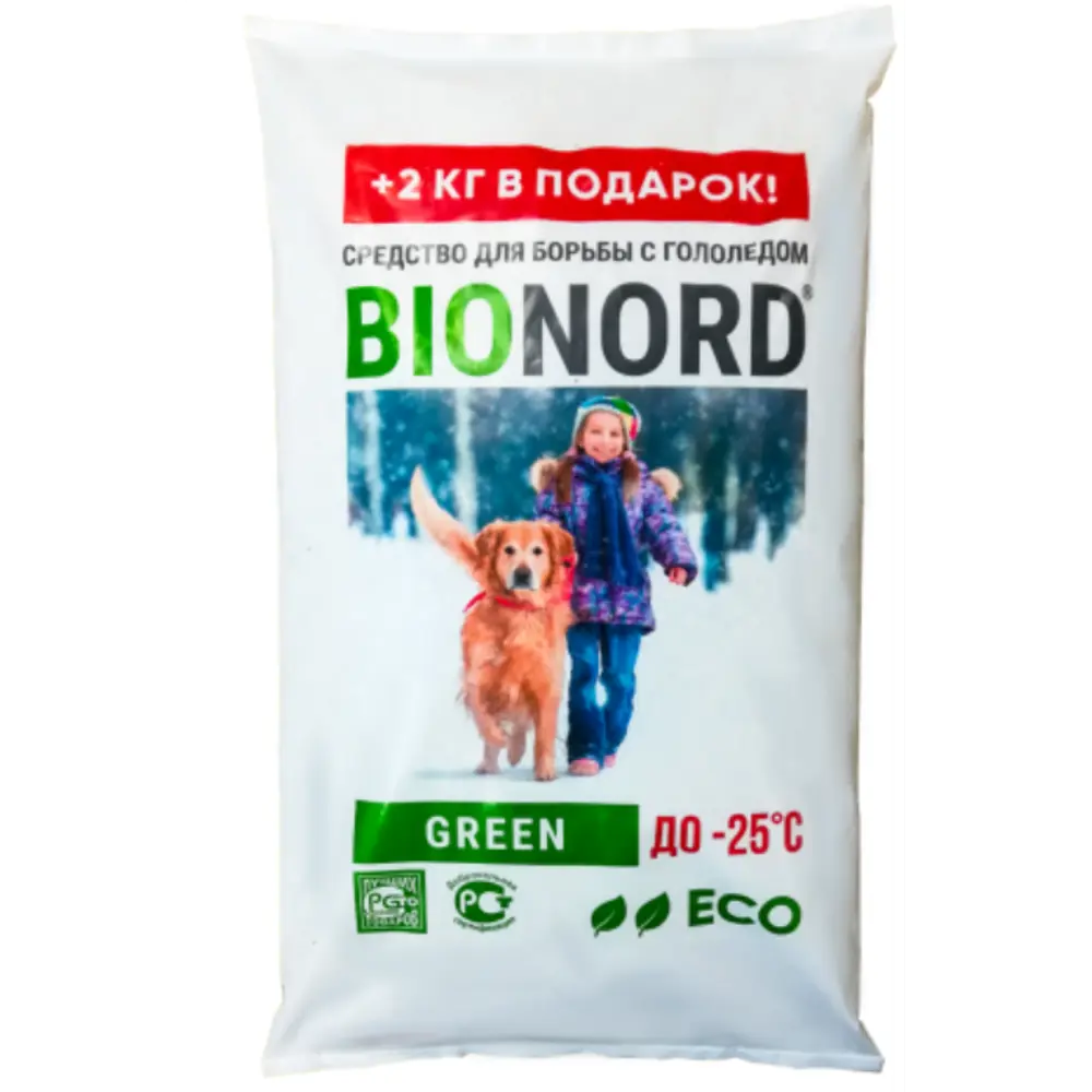 Фото Добавка противоморозная Bionord Green 12 кг Фото Добавка противоморозная Bionord Green 12 кг