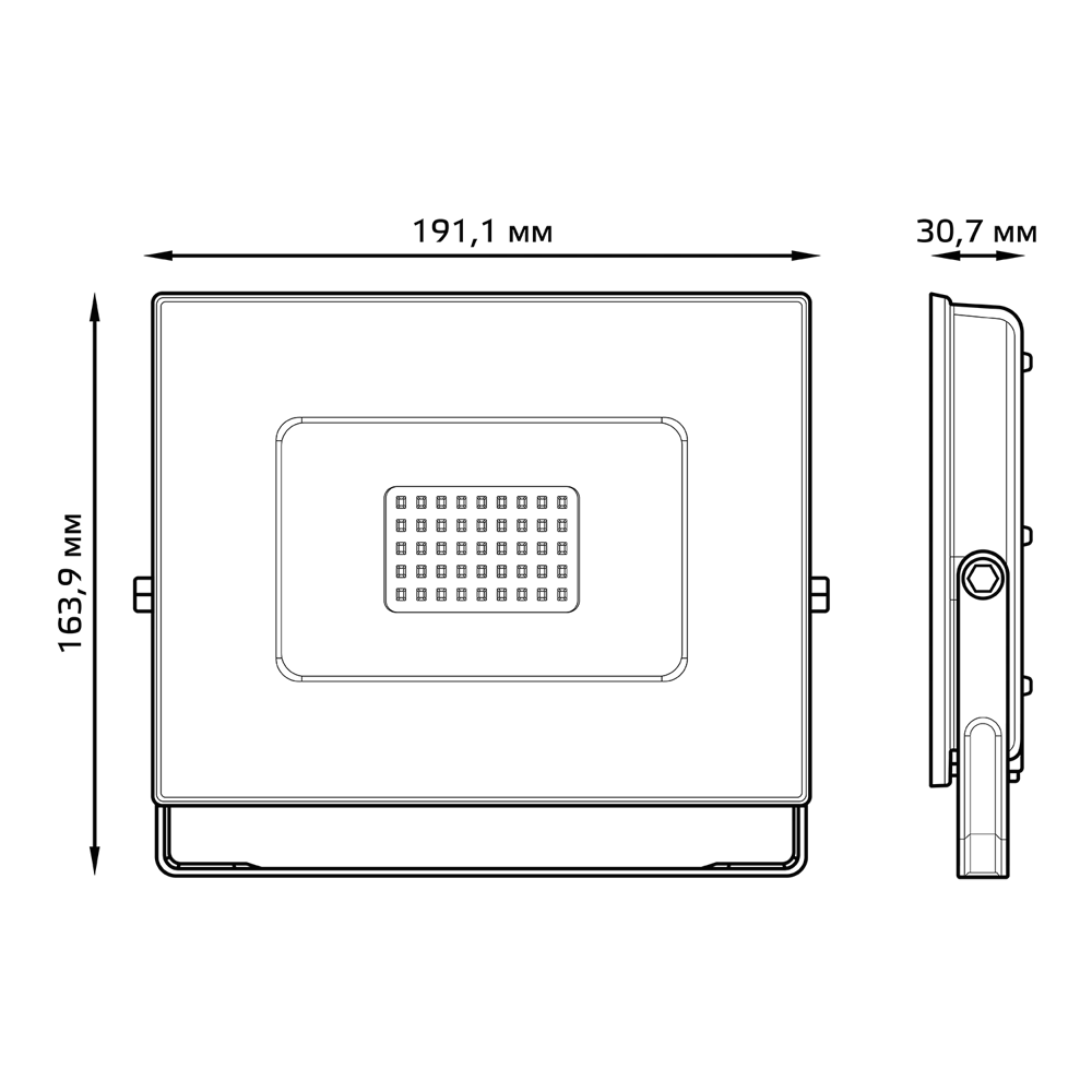 Фото 6 Прожектор светодиодный уличный Gauss Elementary 70 Вт 6500К IP65 цвет черный Фото 6 Прожектор светодиодный уличный Gauss Elementary 70 Вт 6500К IP65 цвет черный