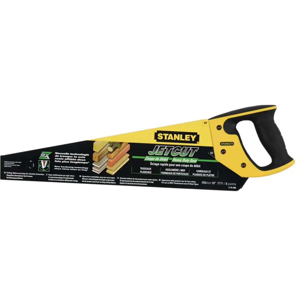 Фото 2 Ножовка по дереву Stanley Jet-Cut SP 450 мм 7 tpi Фото 2 Ножовка по дереву Stanley Jet-Cut SP 450 мм 7 tpi