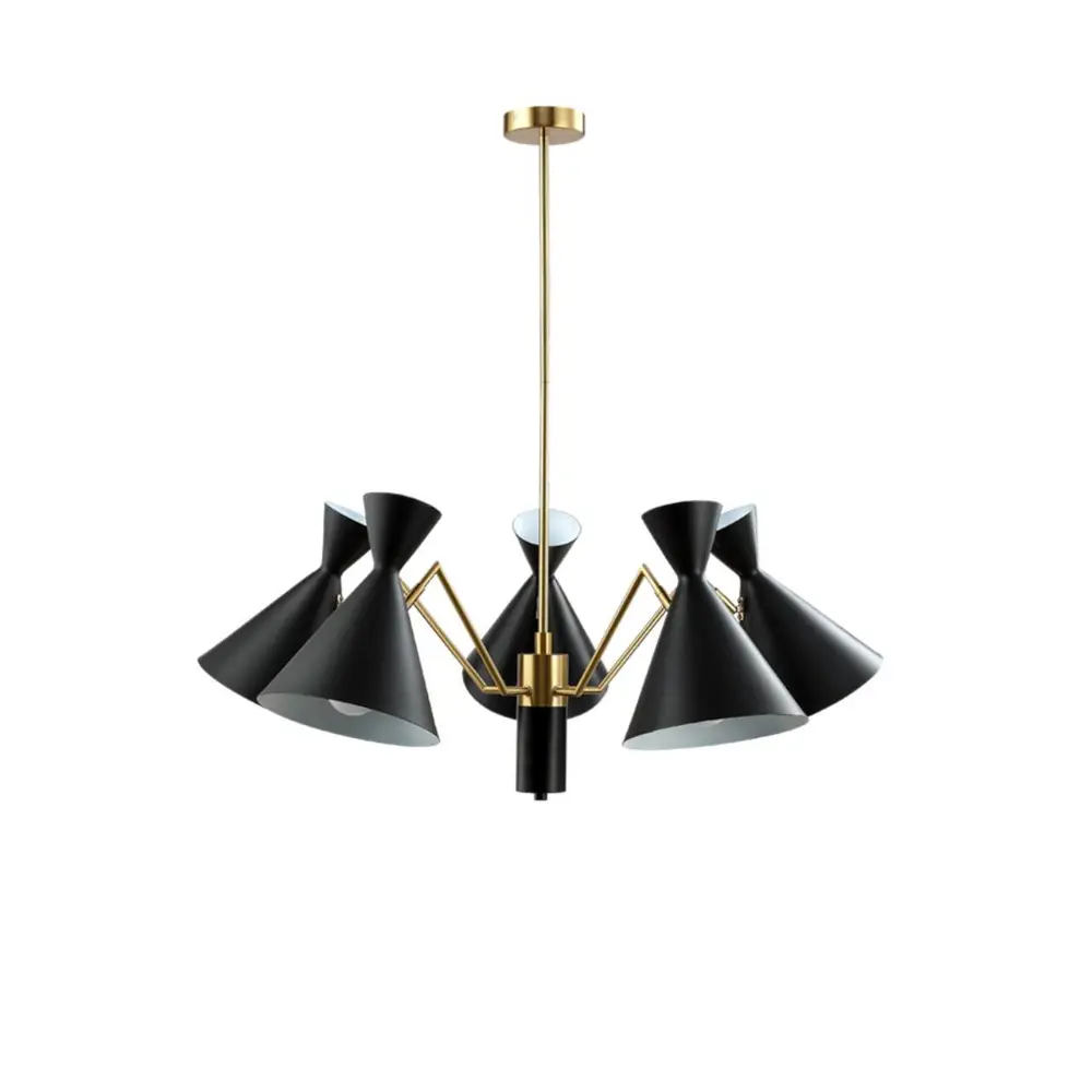 Фото Светильник потолочный Crystal Lux JOVEN JOVEN SP5 GOLD/BLACK 5 ламп 16 м² цвет золото Фото Светильник потолочный Crystal Lux JOVEN JOVEN SP5 GOLD/BLACK 5 ламп 16 м² цвет золото
