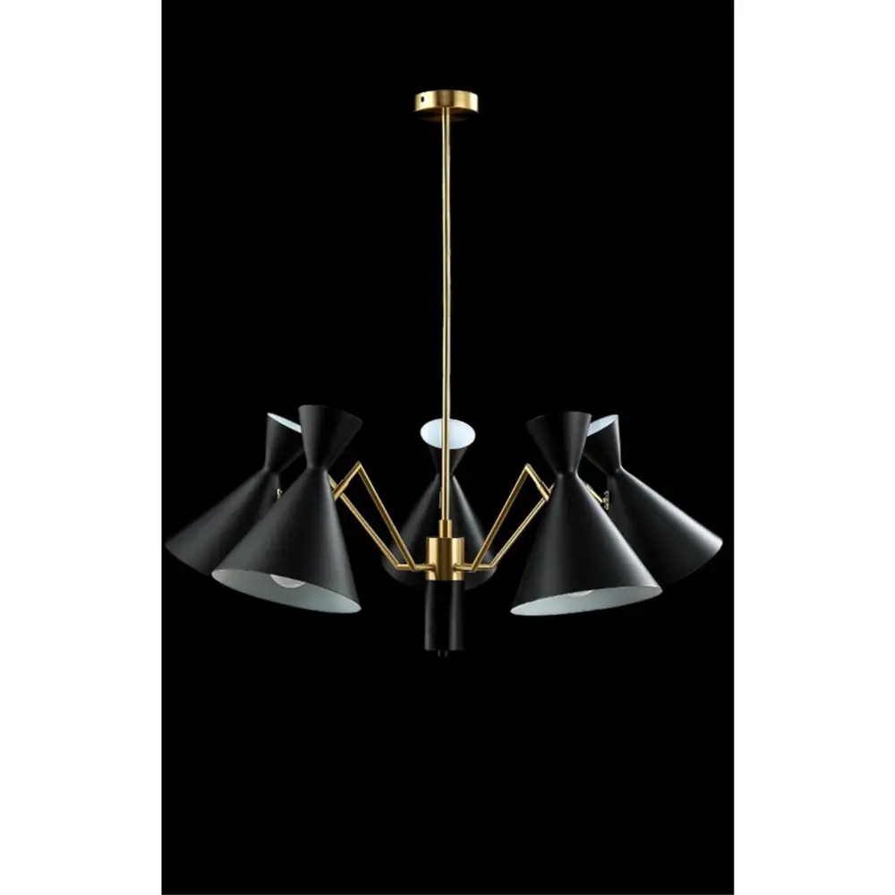 Фото 3 Светильник потолочный Crystal Lux JOVEN JOVEN SP5 GOLD/BLACK 5 ламп 16 м² цвет золото Фото 3 Светильник потолочный Crystal Lux JOVEN JOVEN SP5 GOLD/BLACK 5 ламп 16 м² цвет золото