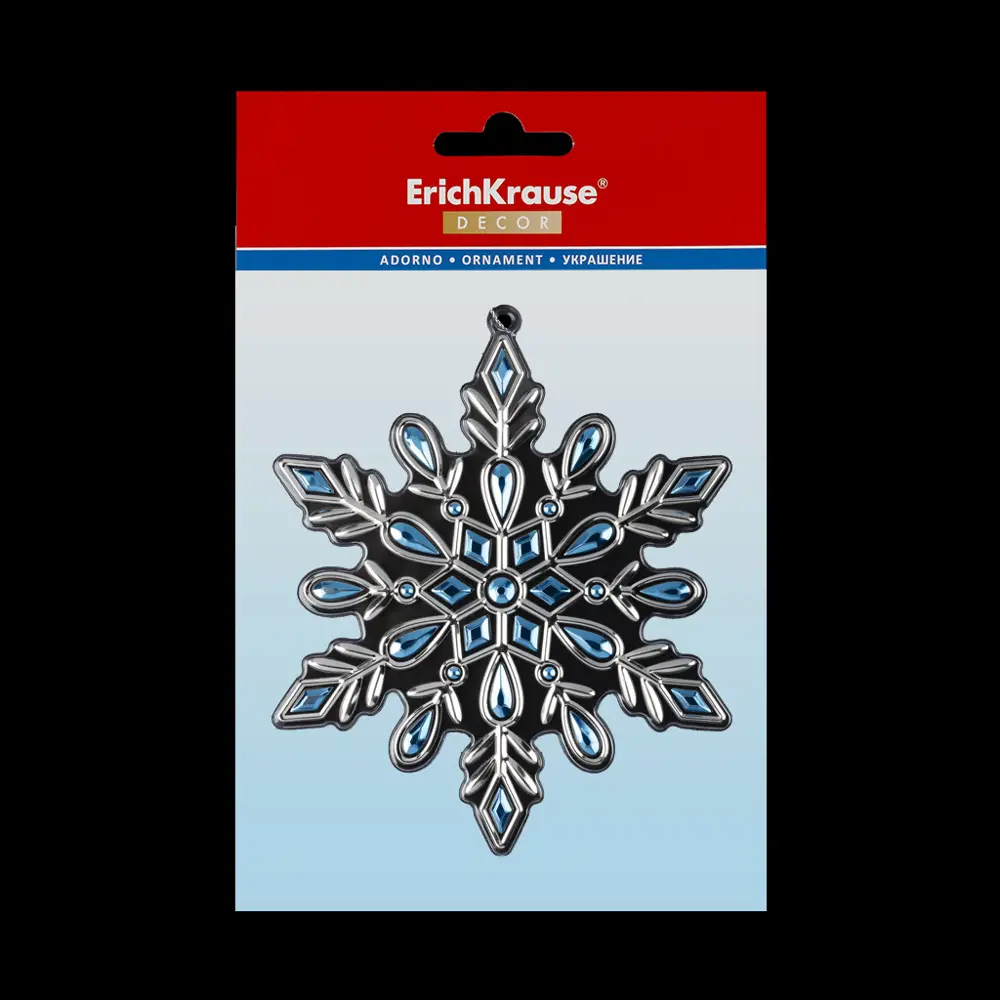 Фото 2 Ёлочная игрушка ErichKrause® Decor 49590, 21x1см 1шт Разноцветный Фото 2 Ёлочная игрушка ErichKrause® Decor 49590, 21x1см 1шт Разноцветный