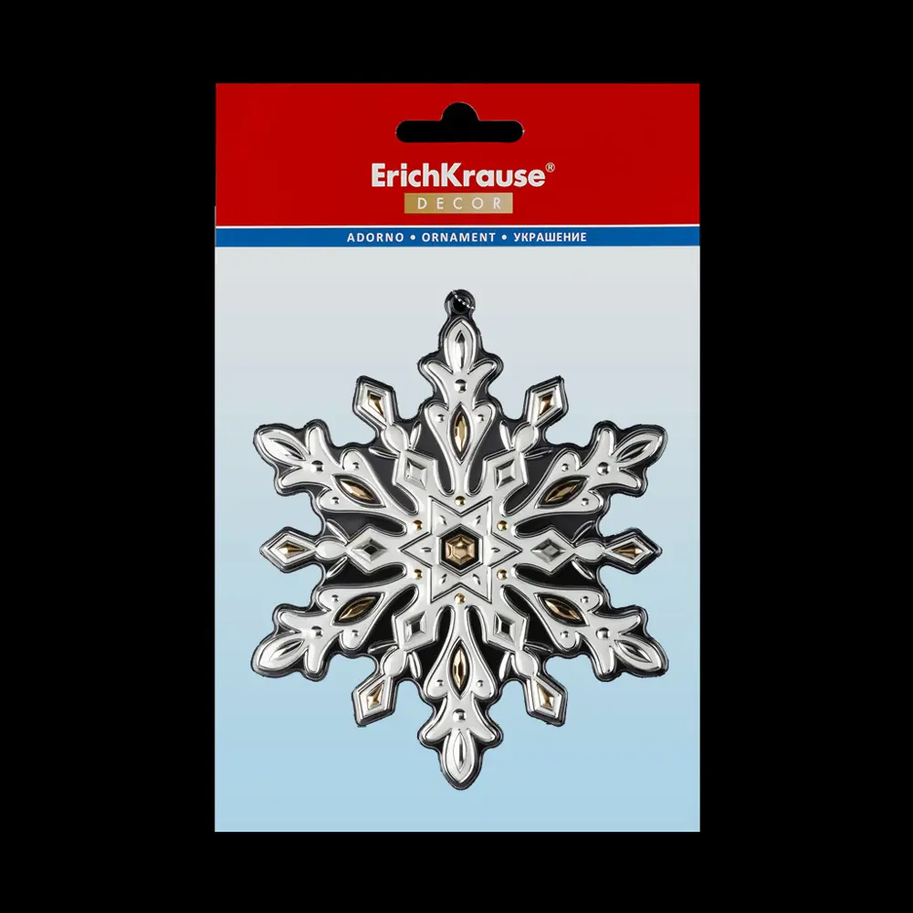 Фото 2 Ёлочная игрушка ErichKrause® Decor 49589, 21x1см 1шт Разноцветный Фото 2 Ёлочная игрушка ErichKrause® Decor 49589, 21x1см 1шт Разноцветный