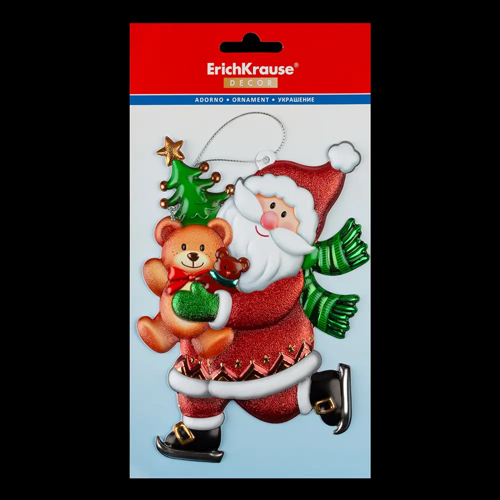 Фото 2 Ёлочная игрушка ErichKrause® Decor 49585, 23x1см 1шт Разноцветный Фото 2 Ёлочная игрушка ErichKrause® Decor 49585, 23x1см 1шт Разноцветный