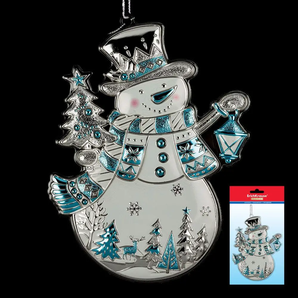 Фото Ёлочная игрушка ErichKrause® Decor 47677, 23x1см 1шт Разноцветный Фото Ёлочная игрушка ErichKrause® Decor 47677, 23x1см 1шт Разноцветный