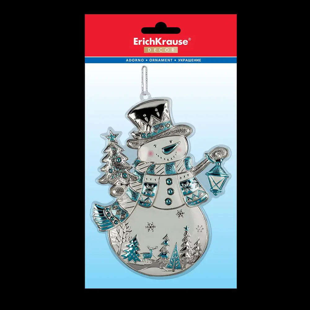 Фото 2 Ёлочная игрушка ErichKrause® Decor 47677, 23x1см 1шт Разноцветный Фото 2 Ёлочная игрушка ErichKrause® Decor 47677, 23x1см 1шт Разноцветный