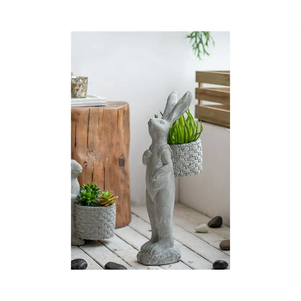 Фото 5 Садовые фигуры Glasar D8828, Кашпо, горшки для цветов, лейки 50x14.5см Серый/Серебристый Фото 5 Садовые фигуры Glasar D8828, Кашпо, горшки для цветов, лейки 50x14.5см Серый/Серебристый
