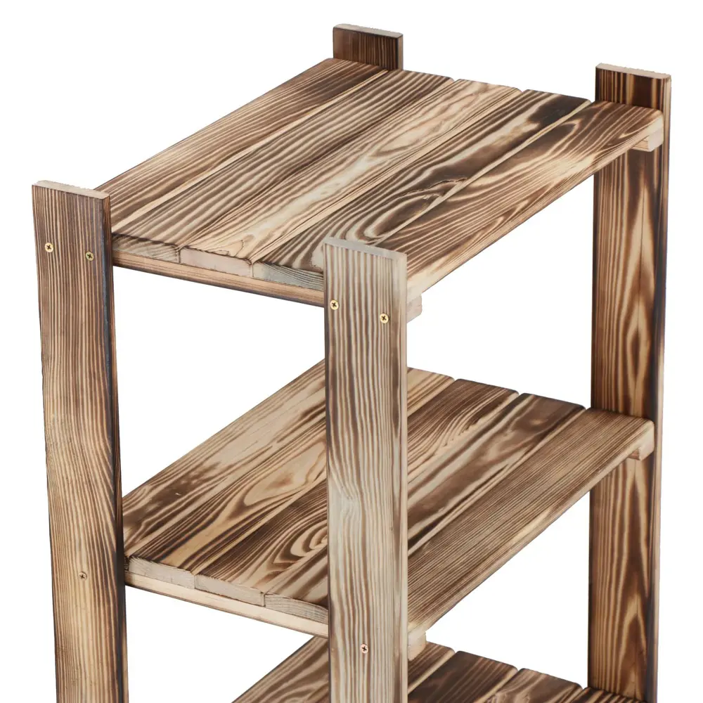 Фото 2 Этажерка напольная Добрая баня 4 яруса 50x35x110 см Термо липа