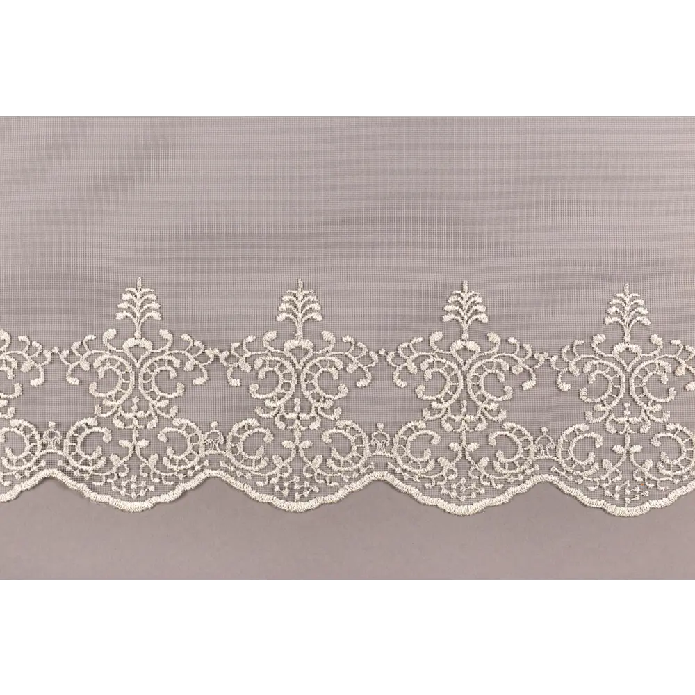 Фото 2 Тюль Элен YML1134 на шторной ленте 250x400 см, цвет капучино