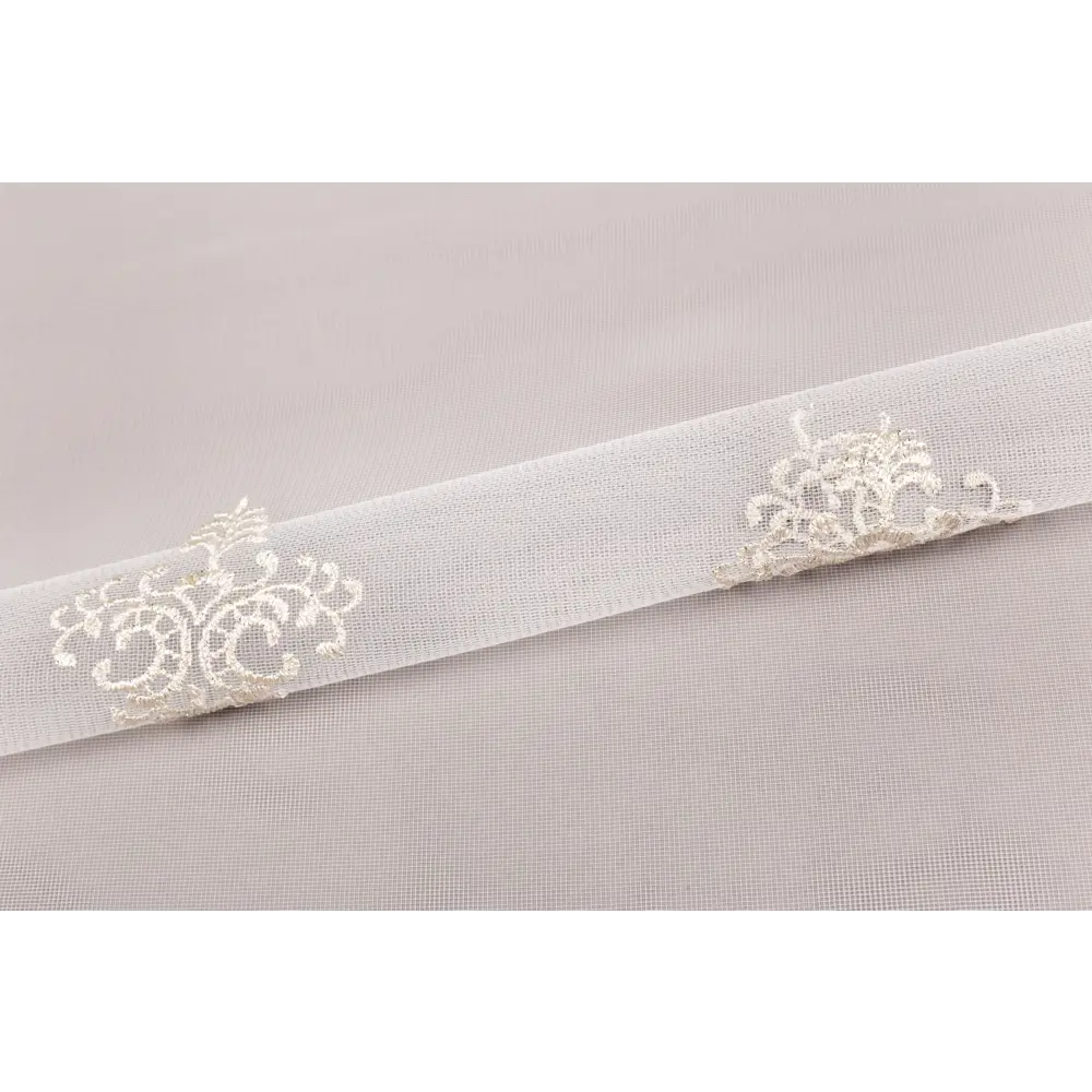 Фото 3 Тюль Элен YML1134 на шторной ленте 250x400 см, цвет капучино