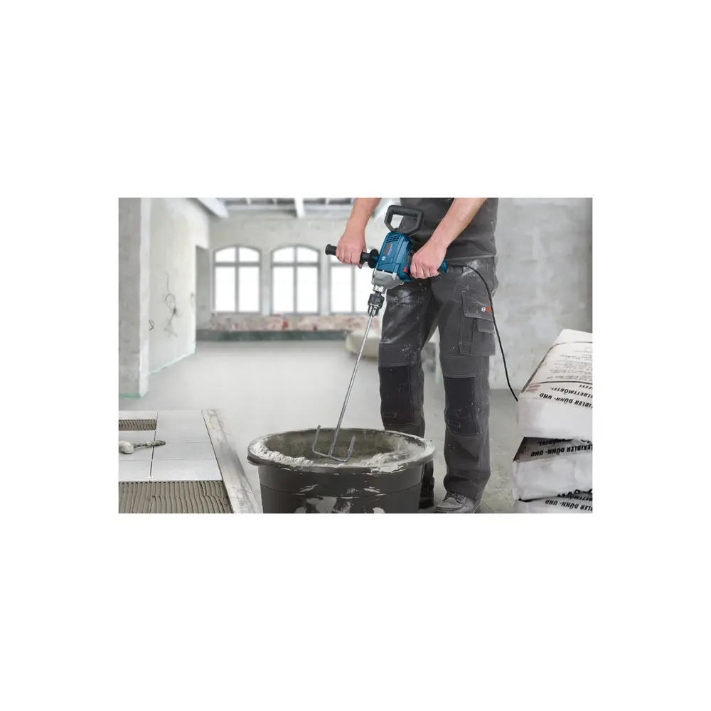 Фото 3 Дрель-миксер Bosch Professional GBM 1600 RE 850Вт 0-630 об/мин 16мм Фото 3 Дрель-миксер Bosch Professional GBM 1600 RE 850Вт 0-630 об/мин 16мм