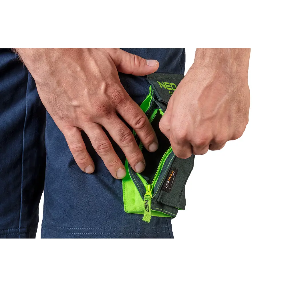 Фото 4 Шорты Neo Tools Premium темно-синие/зеленые размер XXL рост 187-190 Фото 4 Шорты Neo Tools Premium темно-синие/зеленые размер XXL рост 187-190