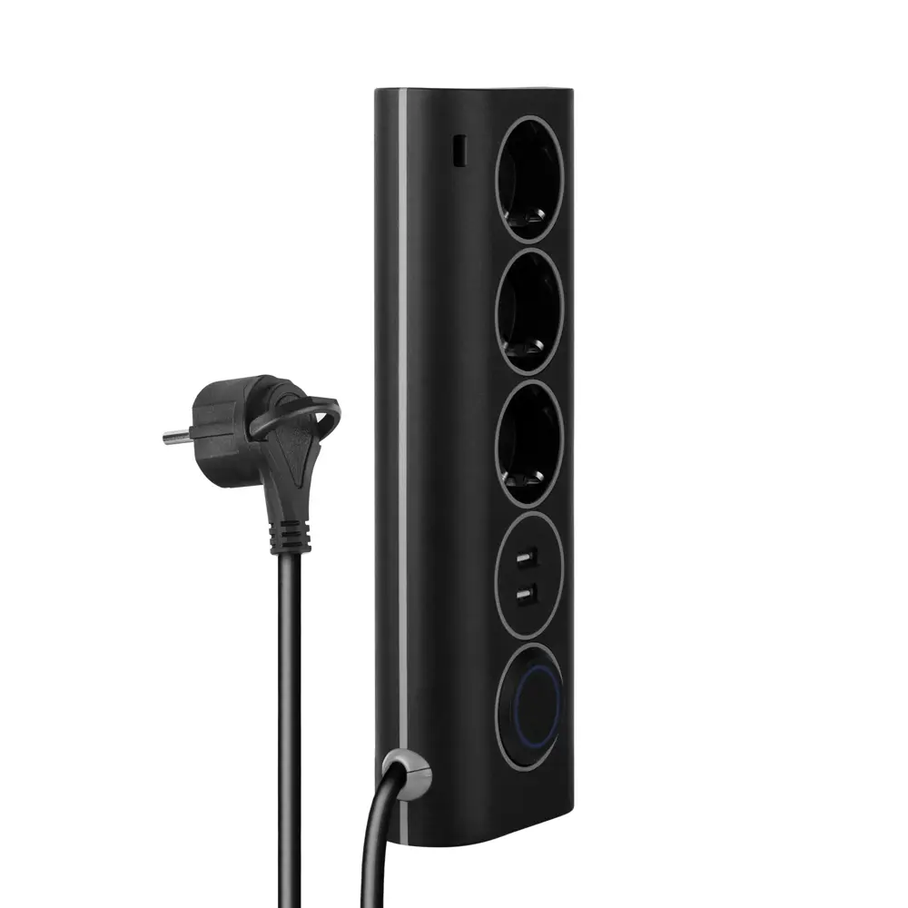 Фото 2 Сетевой фильтр Rombica Neo WC3U 3 розетки с заземлением 3x1.5 мм 2 USB 1.5 м 3500 Вт цвет черный Фото 2 Сетевой фильтр Rombica Neo WC3U 3 розетки с заземлением 3x1.5 мм 2 USB 1.5 м 3500 Вт цвет черный