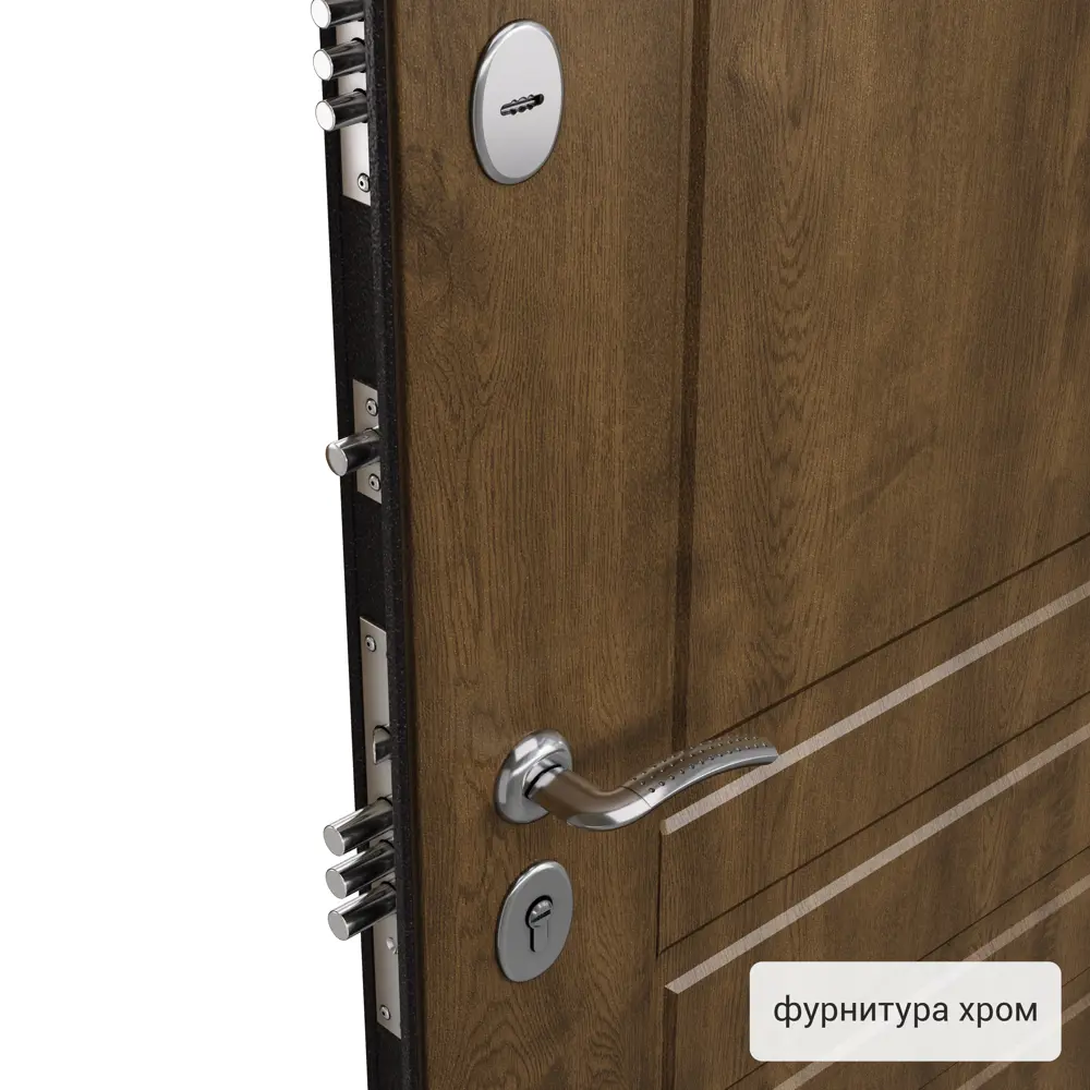 Фото 3 Дверь входная металлическая Страйд, 950 мм, правая, цвет летиция орех РР Фото 3 Дверь входная металлическая Страйд, 950 мм, правая, цвет летиция орех РР