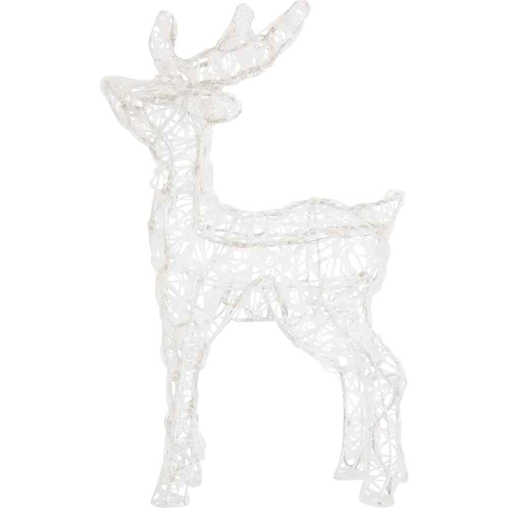 Фото 2 Фигура садовая светодиодная Christmas «Олень» h60 см свет розовый Фото 2 Фигура садовая светодиодная Christmas «Олень» h60 см свет розовый