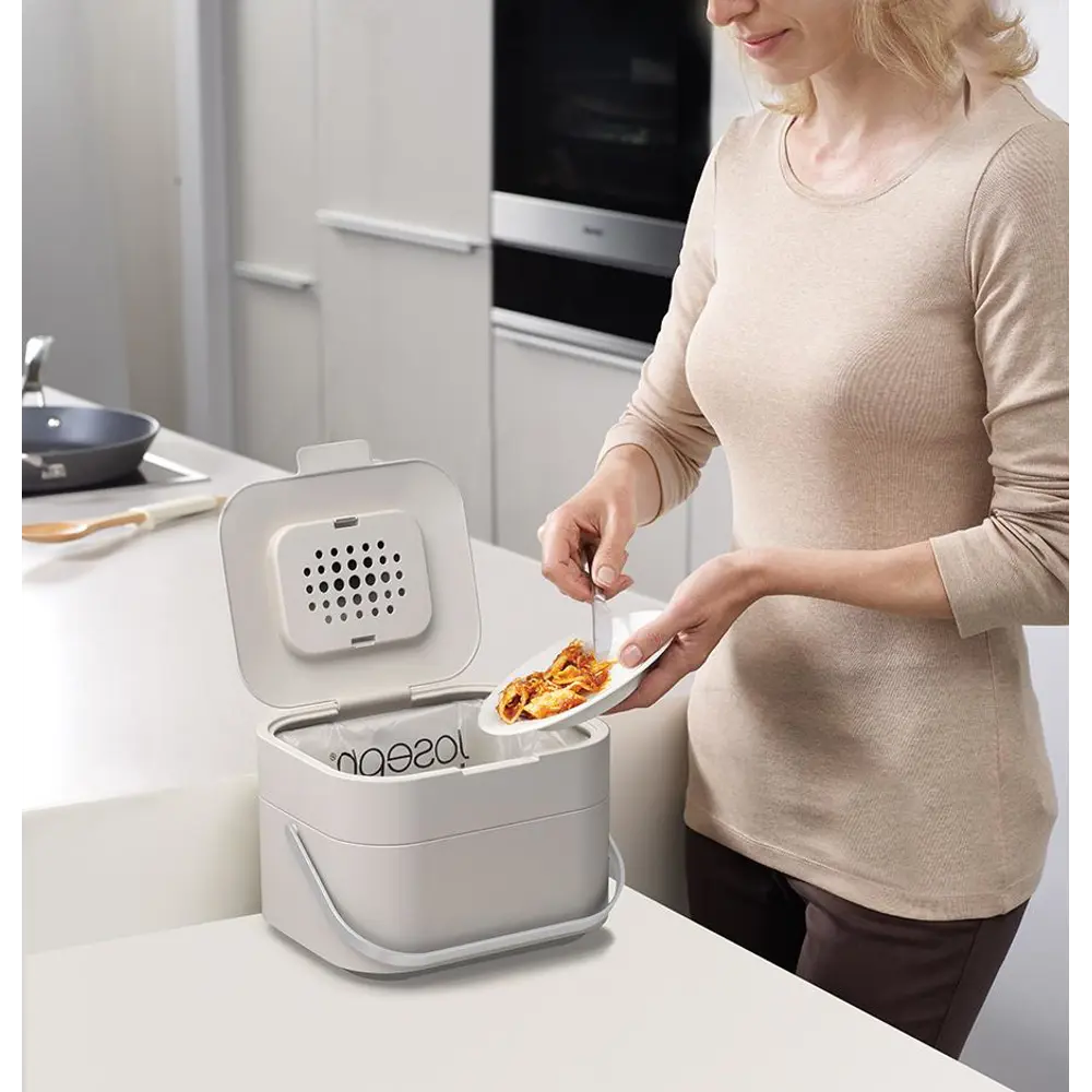 Фото 5 Контейнер для пищевых отходов Stack 4 белый Фото 5 Контейнер для пищевых отходов Stack 4 белый