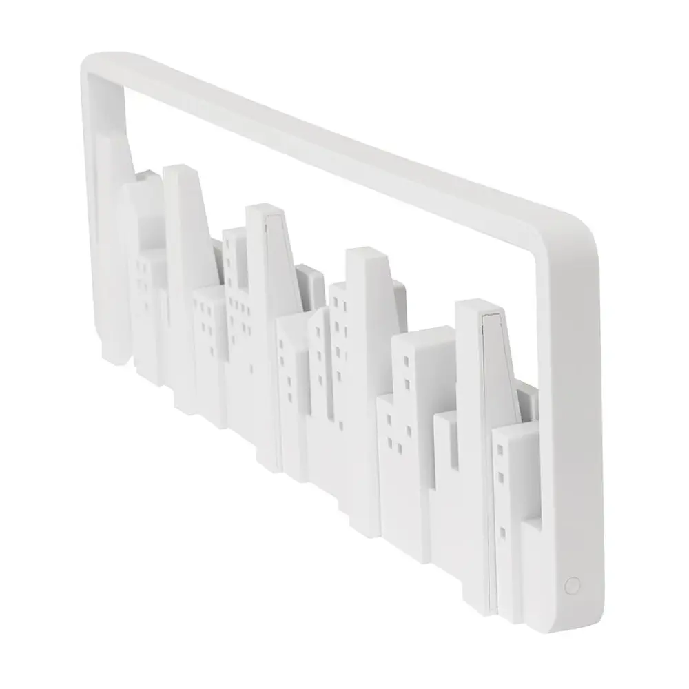 Фото 4 Вешалка настенная 5 крючков Umbra Skyline полистирол цвет белый