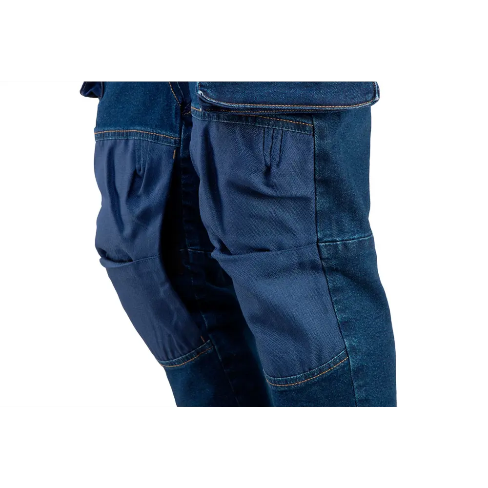 Фото 3 Брюки рабочие с усилением колена Neo Tools Denim синие размер L рост 181-184 Фото 3 Брюки рабочие с усилением колена Neo Tools Denim синие размер L рост 181-184