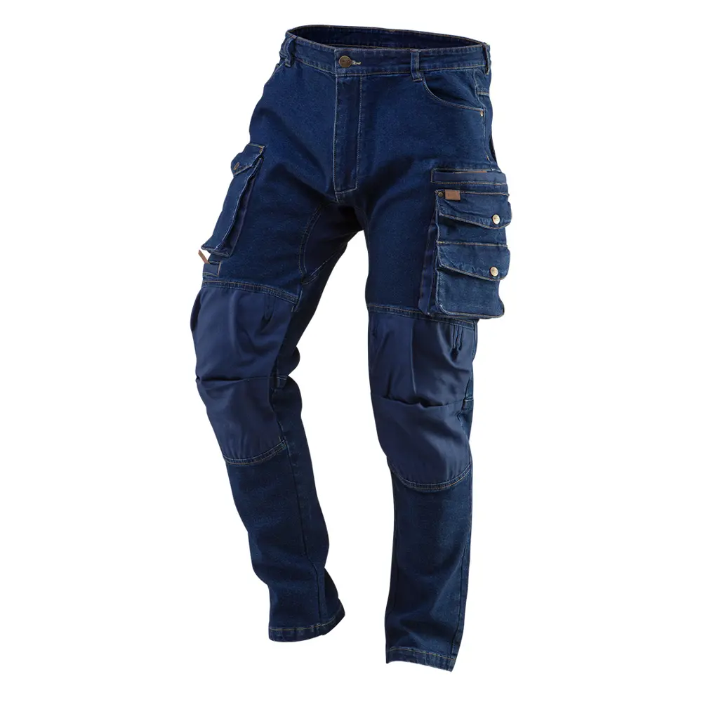 Фото Брюки рабочие с усилением колена Neo Tools Denim синие размер L рост 181-184 Фото Брюки рабочие с усилением колена Neo Tools Denim синие размер L рост 181-184