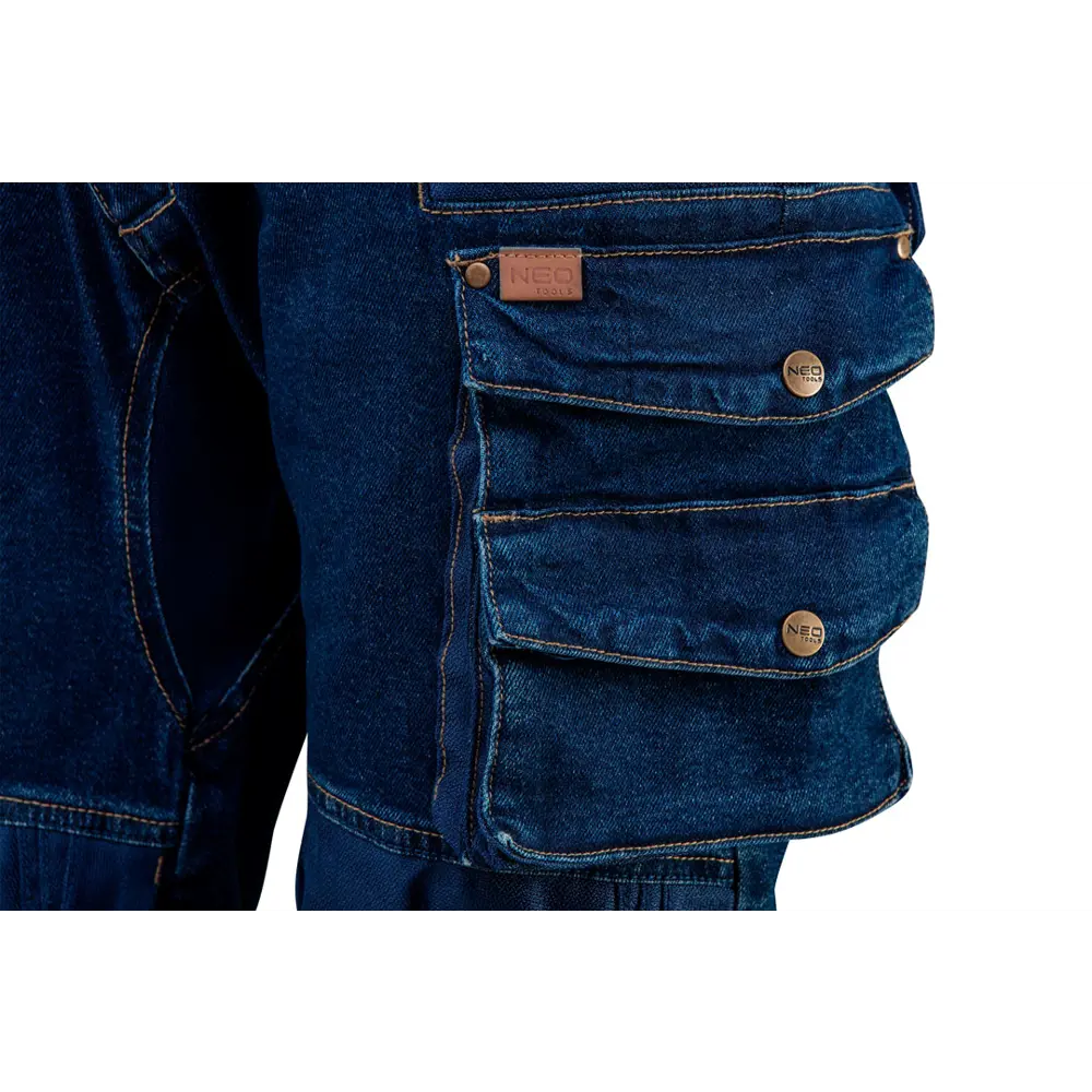 Фото 5 Брюки рабочие с усилением колена Neo Tools Denim синие размер L рост 181-184 Фото 5 Брюки рабочие с усилением колена Neo Tools Denim синие размер L рост 181-184