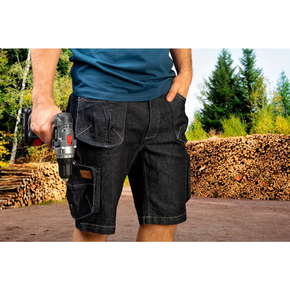 Фото 5 Шорты Neo Tools Denim синие размер S рост 175-178 Фото 5 Шорты Neo Tools Denim синие размер S рост 175-178