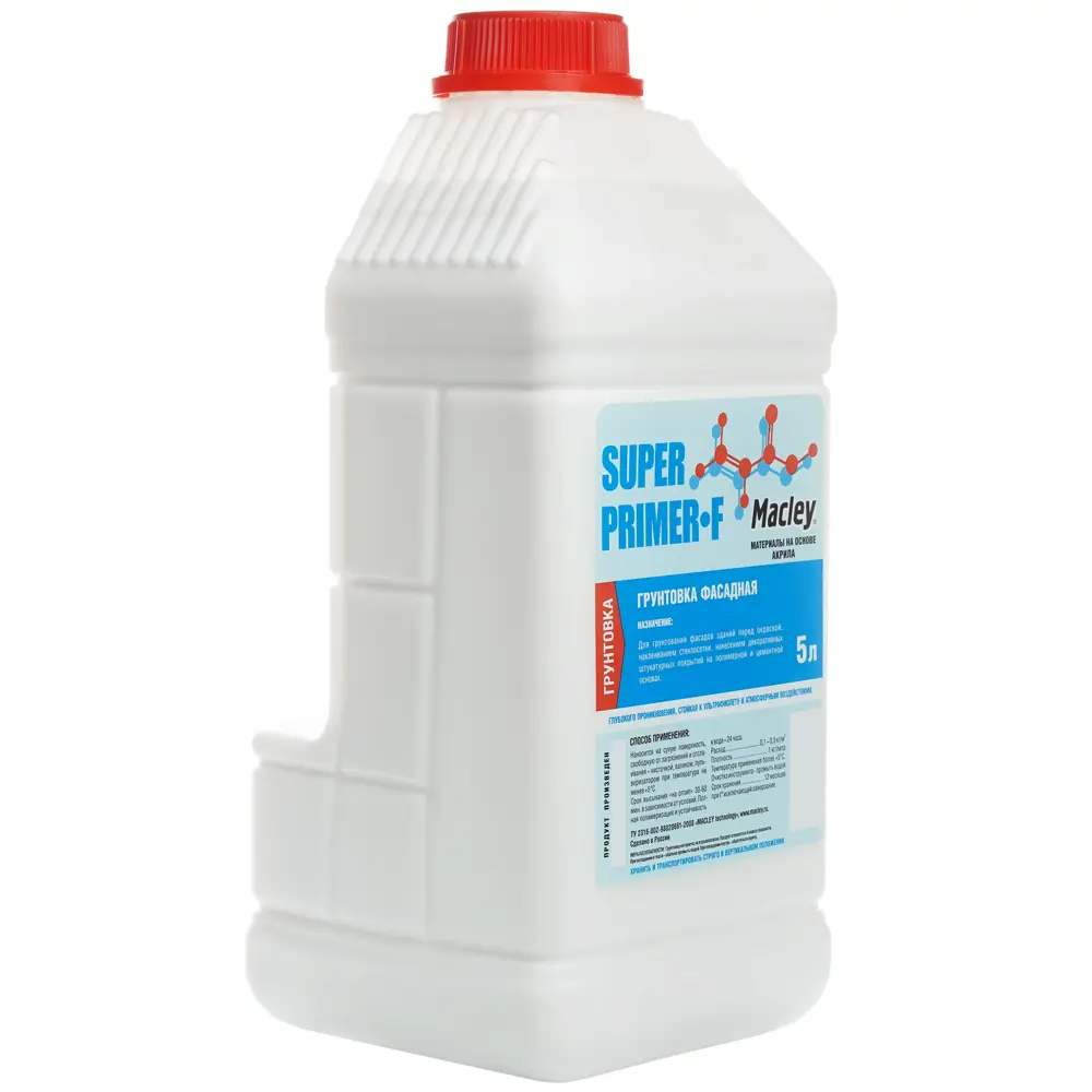 Фото Грунтовка фасадная Macley Super Primer-F 5 л Фото Грунтовка фасадная Macley Super Primer-F 5 л